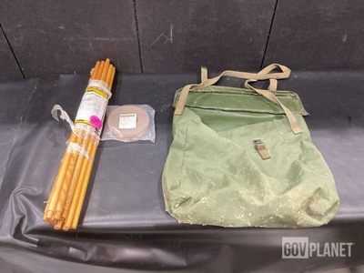 (35) Rolls of Tape, (29) Textile Bags, (34) Poles & Assorted Items