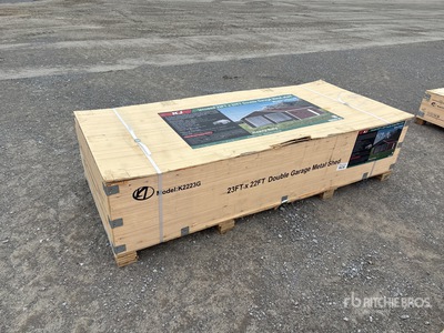 2025 KJ K2223 Double Garage Metal Edificio de almacenaje (Unused)