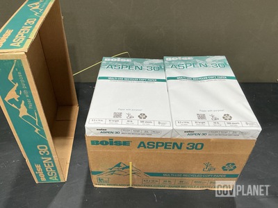 (20) Boxes of Boise Aspen 30 Multi-Use Recycled Copy Paper
