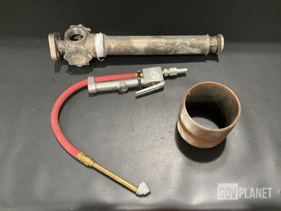 (60) Tire Inflator Gages, (105) Pipe Nipples & Assorted Items