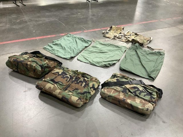 (4) Flyer's Helmet Bags, (180) Barracks Bags & Assorted Items