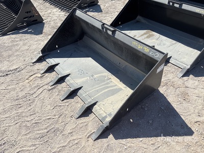 All-Star 60 in Low Pro w/Teeth Skid Steer Bucket (Unused)