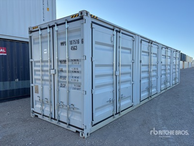 2025 40 ft High Cube Multi-Door Storage Container
