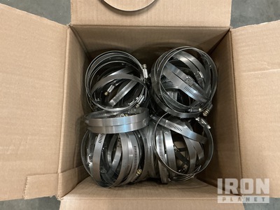 (100) SAEJ1508F64 Hose Clamps