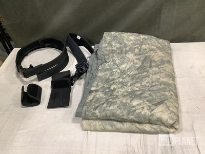 (113) Individual Pouches, (17) Military Police Belts & Assorted Items