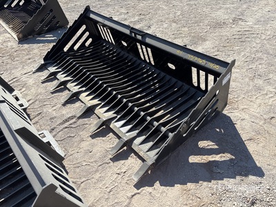 All-Star 84 in Rock w/Teeth Skid Steer Bucket (Unused)