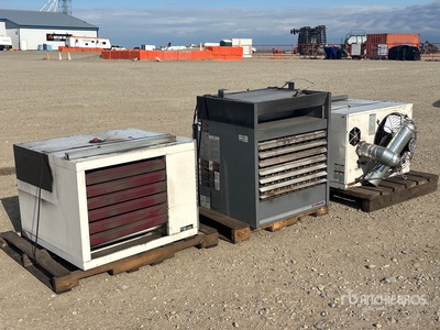 Quantity of (3) 250000 BTU Shop Space Heater
