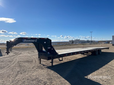 2021 Diamond 40 ft T/A Gooseneck Remolque Portamaquinaria