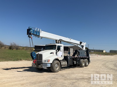 Manitex 124W 2900 lb on 2012 Kenworth T400 6x4 ブームトレーラー