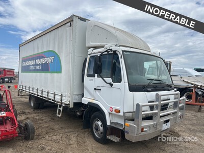 2009 Nissan UD MK6 4x2 Curtain Side Truck (Inoperable)