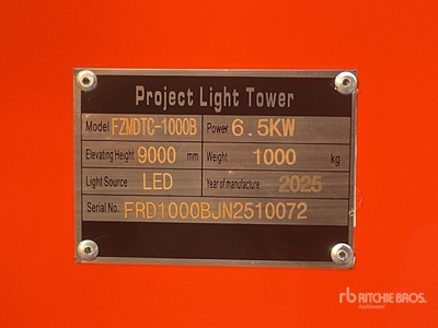 2025 Furd FZMDTC-1000B Lichtmast