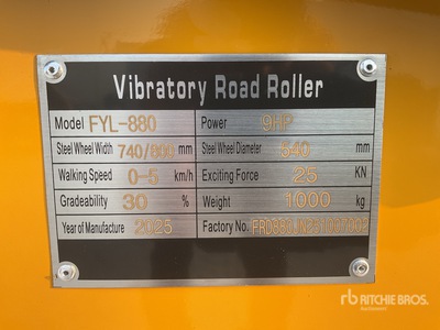 2025 Furd FYL880 Double Drum Roller
