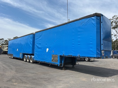 2017 Vawdrey Tri/A Step Deck B-Double Combination Remolque con Lona