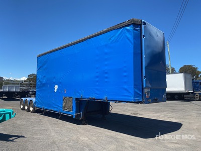 2017 Vawdrey 8.3 m Tri/A B-Double Lead Step Deck Curtain Side Trailer