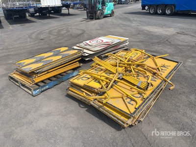 Quantity of Road Work Road Signs