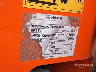 Hamm HD8VV Compacteur à double bille