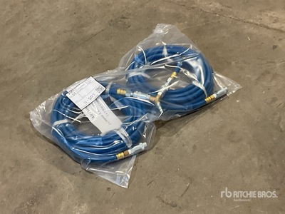 2 x 10meter X 8mm Air Hoses c/w fittings 1 x 2 Way Connector Manguera