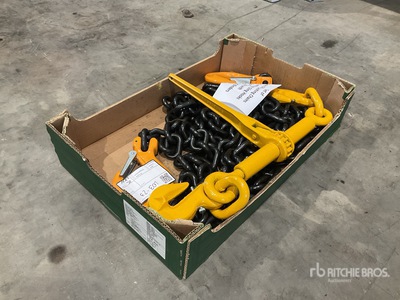 13mm G80 Lashing Chains 6mtr.long with Sling Hooks Complete with 80 EN12195-3 Load Binders