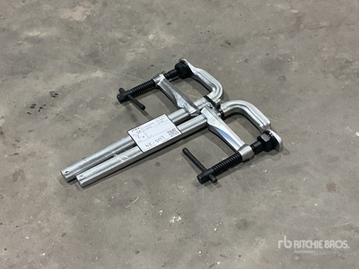 Quantity of (2) Heavy Duty Screw Welding Clamps 300mm X 120mm Divers