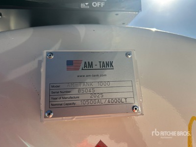 AM Tank AM-TANK1000 1000 gal Skid Mounted Steel Fuel Tank (Unused)