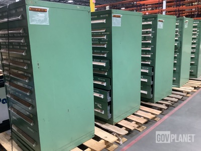 (5) Stanley Vidmar Storage Cabinets