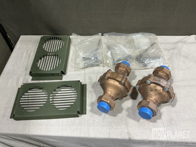 (4) Metal Grilles, (2) Balancing Valves, (10) Pivot Assemblies & Assorted Items