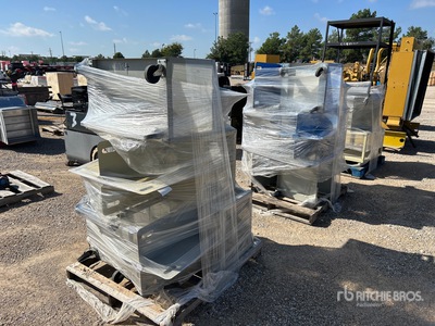 Quantity of (3) Pallets of Rolling Carts (Unused)