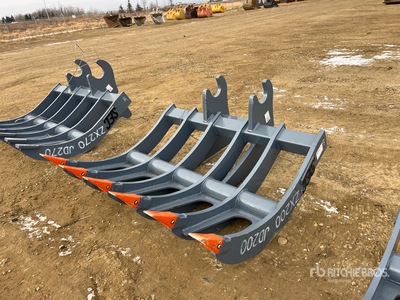 2025 SEC 60 in Excavator Rake - Fits Hitachi ZX200 (Unused)