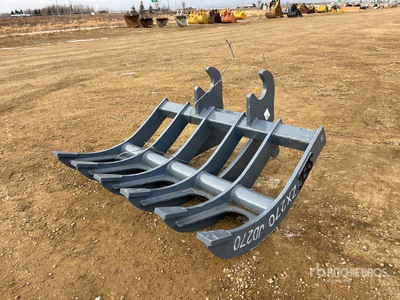 2025 SEC 66 in Q/C Excavator Rake - Fits Hitachi ZX200 (Unused)