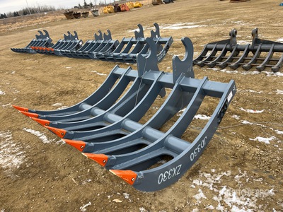 2025 SEC 72 in Excavator Rake - Fits Hitachi ZX330 (Unused)