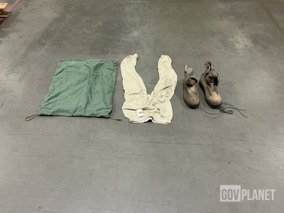 (3) Pairs of Belleville Boots, (45) Barracks Bags & Assorted Items