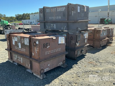 (5) Assorted Metal Storage Containers