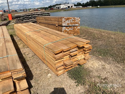 Quantity of (75) 1.5 in x 8 in x 16 ft Trailer Decking Lumber