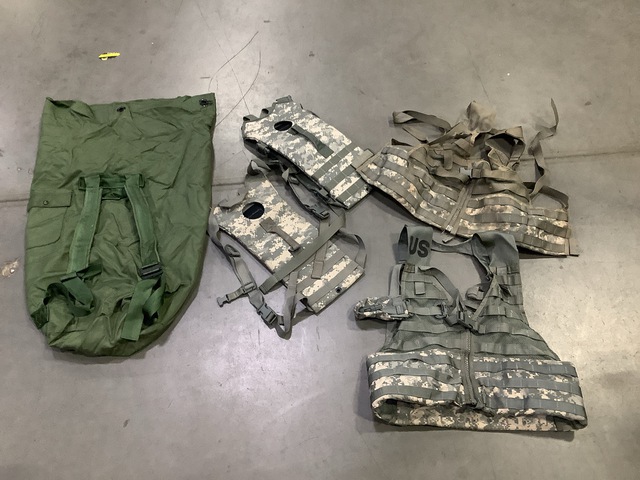 (42) Fighting Load Carriers, (17) Assault Packs, (27) Duffel Bags