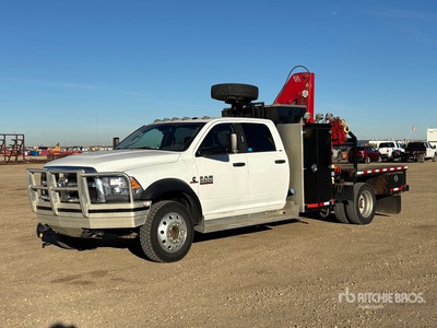 Amco Veba V706 3S 1550 kg Knuckle Boom on 2014 Ram 5500 SLT 4x4 Crew Cab Camion à Fèche