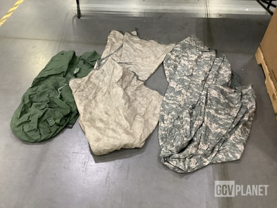 (31) Poncho Liners, (40) Duffel Bags, (3) Sleeping Bags & Assorted Items