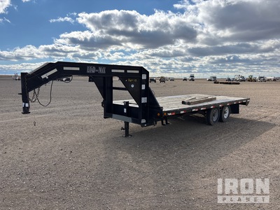 2007 Load Max 20 ft T/A Gooseneck Rimorchio a cassone fisso