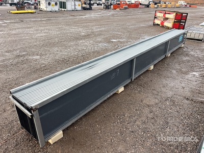 Quantity of (30) 20 ft x 17.7 ft Grey Metal Roof Panels (Unused)