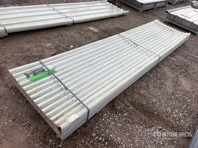 Quantity of (100) 12 ft x 3 ft Clear Corrugated Roof Panel (Unused)