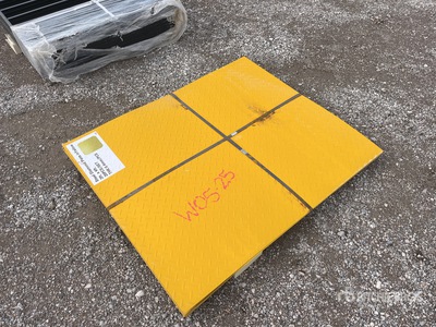 Quantity of (20) 3 ft x 4 ft Steel Diamond Plate in Yellow (Unused)