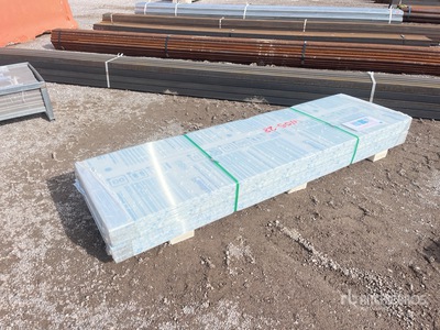 Quantity of (40) 8 ft x 27 in Clear Multi-Wall Polycarbonate Pane (Unused)