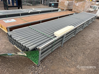 Quantity of (58) 20 ft x 3 in Grey UPVC Rigid Non-Metallic Conduit