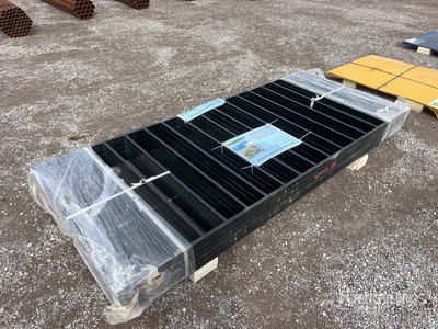 Quantity of (10) 7.9 ft x 3.3 ft Black Galvanized Steel (Unused)