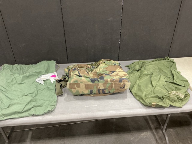 (28) Barracks Bags, (2) Flyer's Helmet Bags, (5) Clothing Bags & Assorted Items