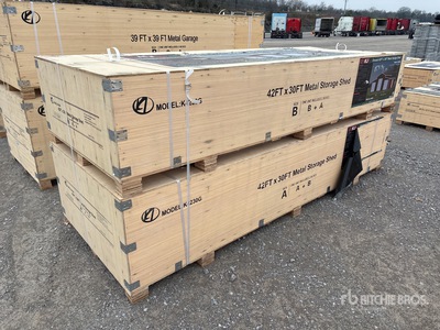 2025 KJ K4230T 42 ft x 30 ft Metal Storage Cobertizo (Unused)