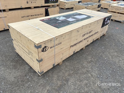 2025 KJ K3335 33 ft x 35 ft Prefabricated Horse Stables & Barns Bâtiment d'entreposage (Unused)