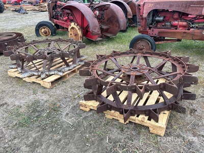 Quantity of (2) Steel Wheels Antiquités