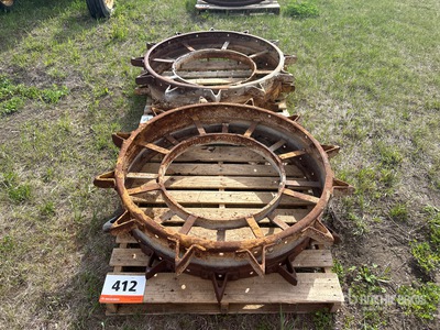Quantity of (2) Steel Wheels