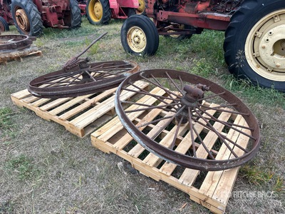 Quantity of (2) Steel Wheels Antiquités