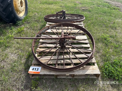 Quantity of (2) Steel Wheels